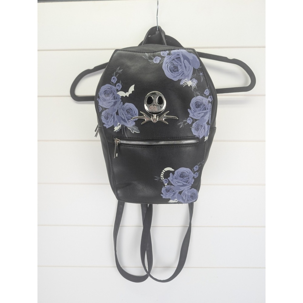 The Nightmare Before Christmas Floral Coffin Jack Skellington Mini Backpack Bag